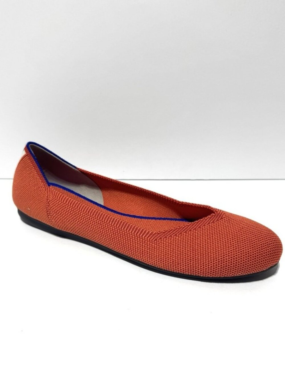 Rothys Womens The Loafer Round Toe Persimmon Marine Stripe Size 9 M - with box
